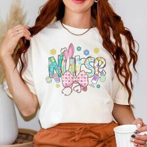 Bunny Nurse Shirt, Easter Nurse Tshirt, Easter Gift For Nurse
